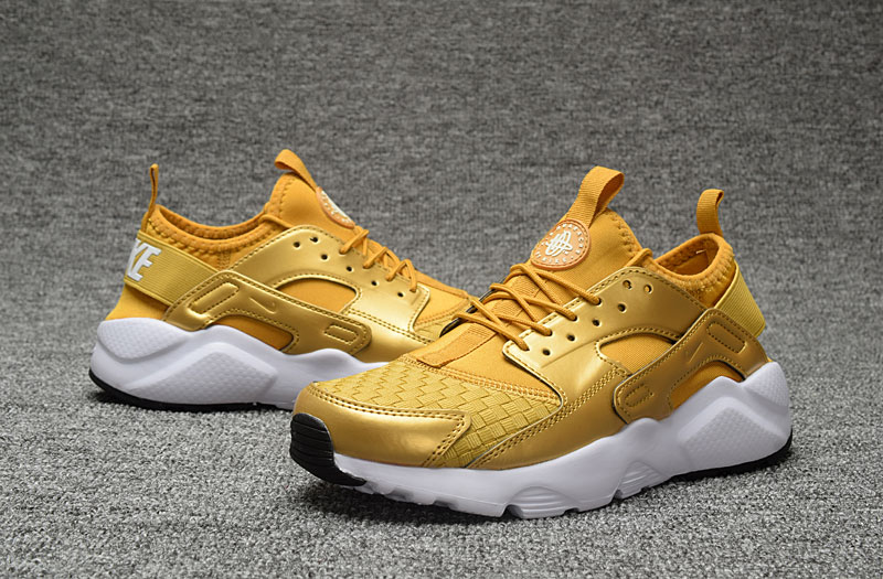 Nike Air Huarache Run Ultra Yellow White For Men